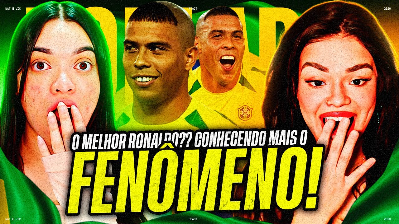 JOGADORES FALAM DO RONALDO FENÔMENO R9 | Nat e Vic MV [REACT]