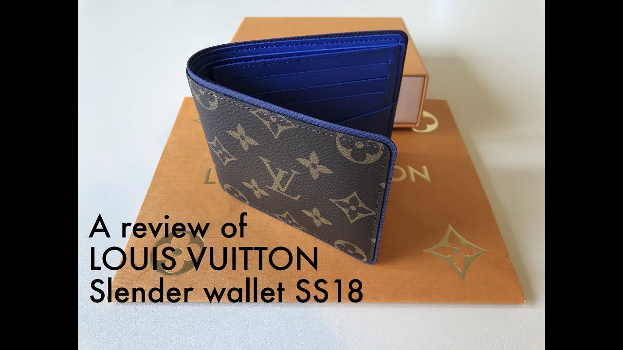18SS Louis Vuitton slender wallet Unboxing and review (limited edition) - YouTube