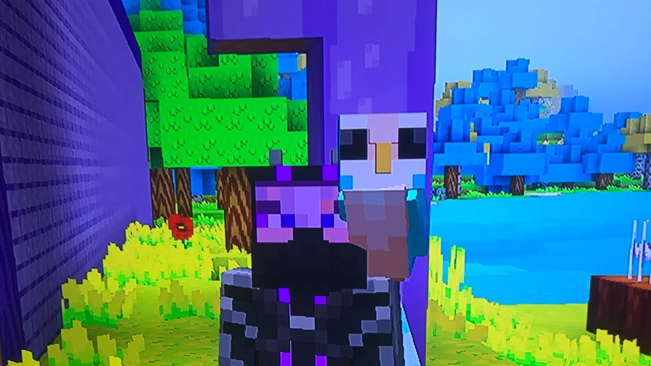 Minecraft Playing on bedrock for the first time - YouTube
