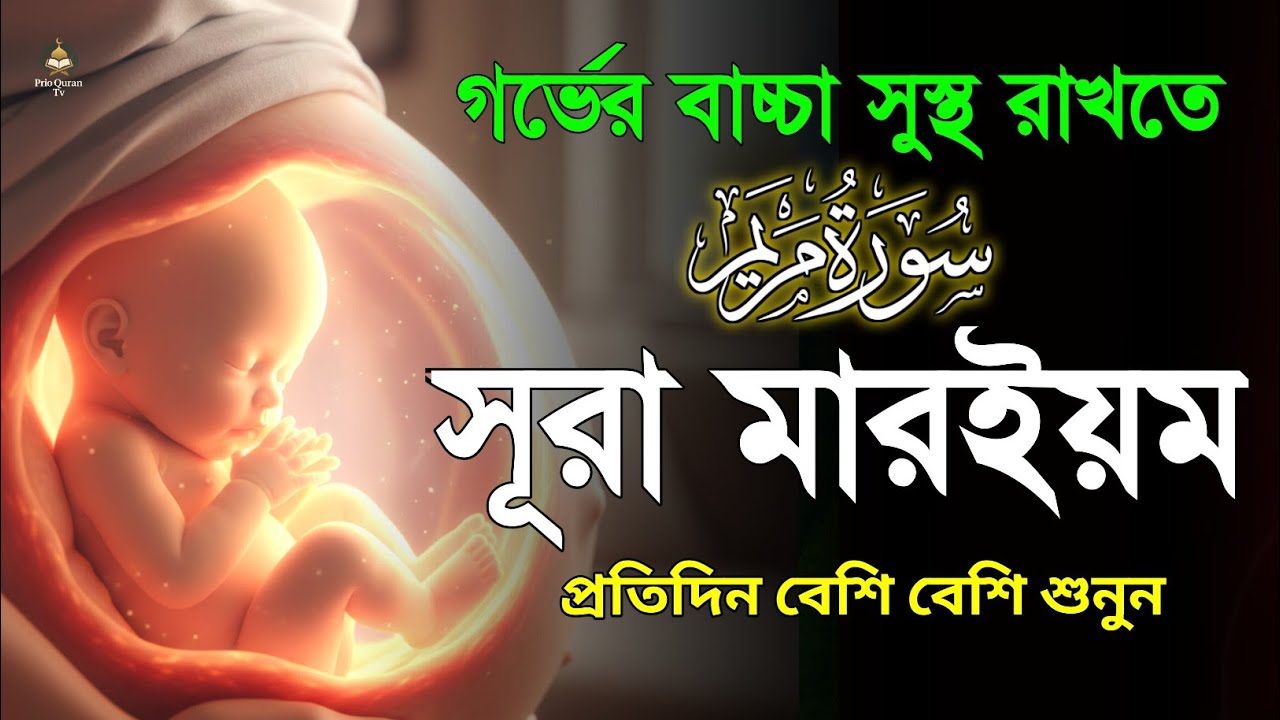 গর্ভবস্থায় প্রতিদিন শুনুন সূরা মারইয়ম তিলাওয়াত | Surah Maryam Tilawat | quran Tilawat | Alaa Aqel 