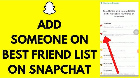 How to Add Best Friend on Snapchat | Add Someone on Best Friend List Snapchat