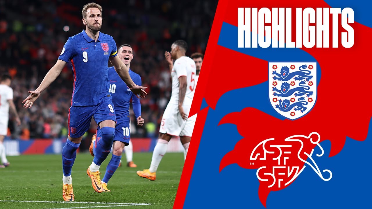 England 2-1 Switzerland Kane Becomes Englands Joint-Second All-Time Goal Scorer Highlights