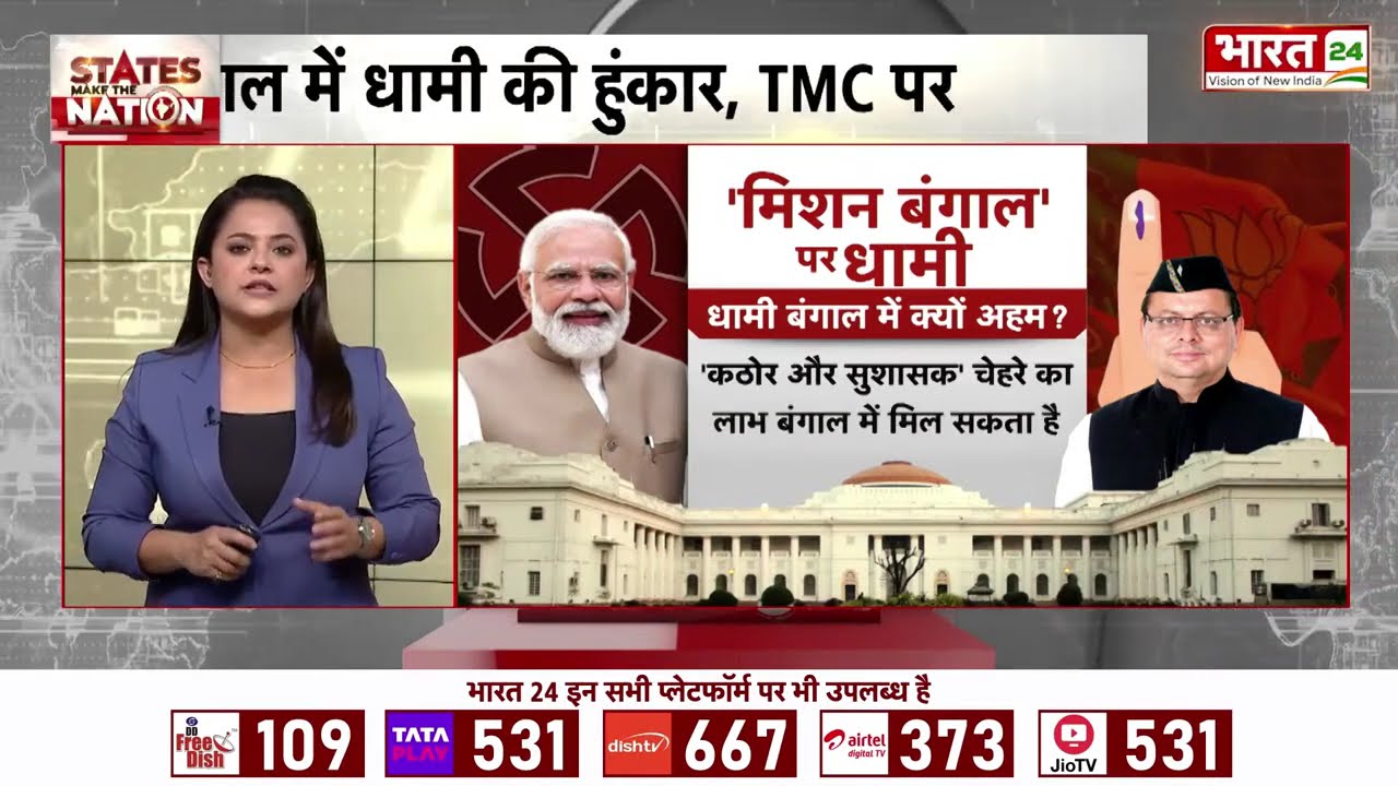 Bengal Breaking News: CM Dhami पश्चिम बंगाल में बने BJP स्टार प्रचारक, चुनावी रण में भरेंगे हुंकार!