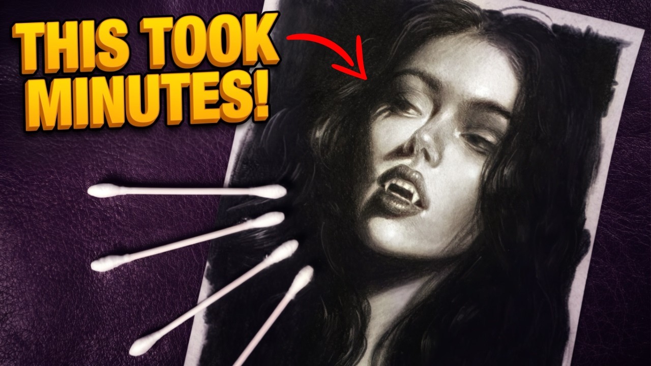 Surprising Shading Trick Makes Charcoal Drawing Smoother, Faster, More Realistic!