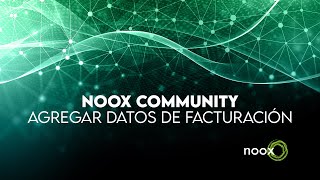 Alta de datos de facturación | noox Community | Tutoriales