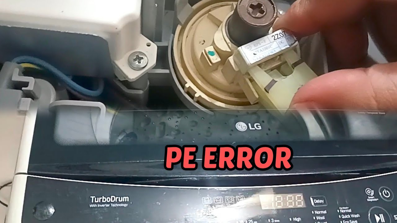 LG Automatic Washing Machine [PE ERROR] - YouTube