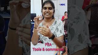 Tools &amp; Commands in FEA #software #mechanicalengineering #shortvideo  | Dr. N V Dhandapani #mdcengg