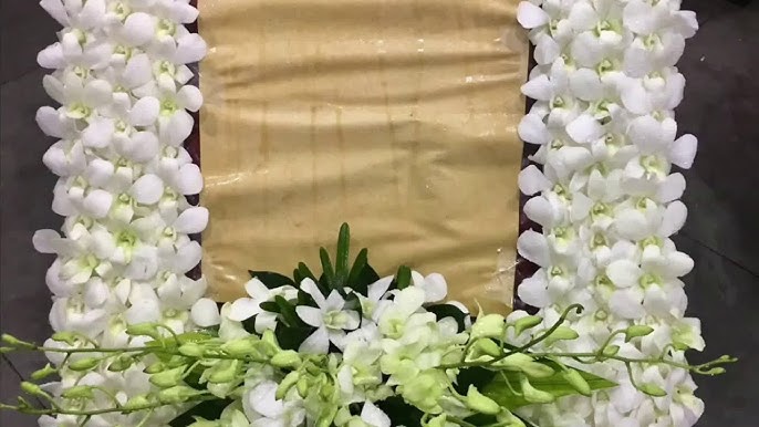 Flower arrangement funeral frames | how to make funeral flowers |Tuong An Flower - YouTube Flower Arrangement Funeral Frames | How To Make Funeral Flowers |Tuong An Flower - Youtube