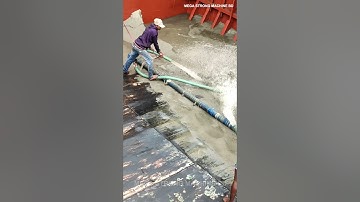 Amazing work - white Sand unloading barge, skilled three workers working #series211