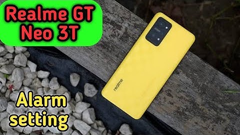 How To Set Alarm In Realme GT Neo 3T, Alarm Setting , Alarm Setting In Realme GT Neo 3T,