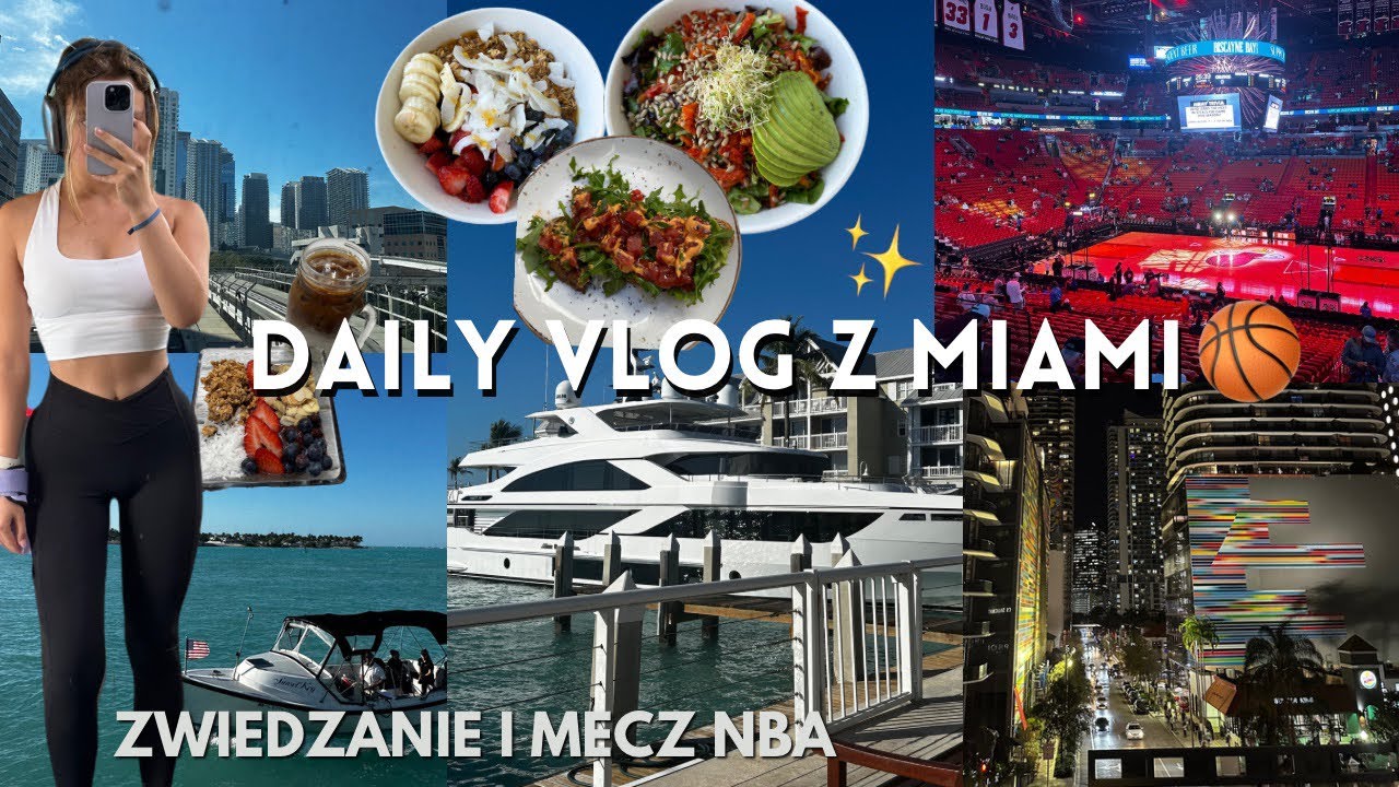 JAK WYGLĄDA DZIEŃ W MIAMI?✨| Daily Vlog | Dużo zwiedzania i Mecz NBA🏀, *Motywacja i Trening*