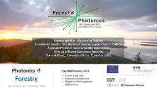 Big Data for Forestry, Keynote Speaker: Director of Forest Operations Program Dominik Röser, UBC