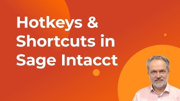 Hotkeys & Shortcuts in Sage Intacct