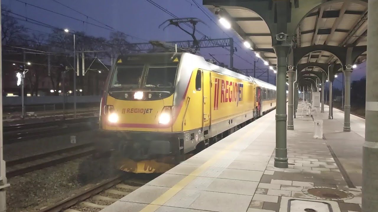 Kolejowy Vlog Podróżniczy 12 cz4. Zawiercie i pierwszy RegioJet Praga - Warszawa 