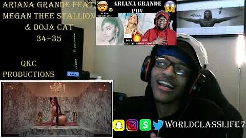 Ariana Grande Feat. Megan Thee Stallion & Doja Cat - 34+35 Remix - Official Music Video - REACTION