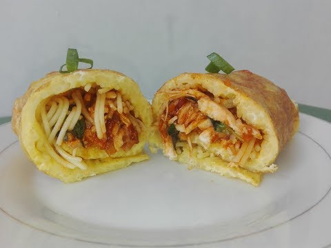 Resep Membuat Telur Pasta Gulung Isi Ayam Suwir Kemangi