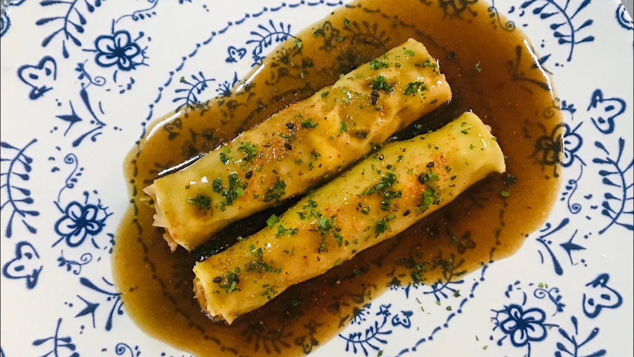 🐓 Canelones de pollo y foie con el jugo de su cocción | After Covid