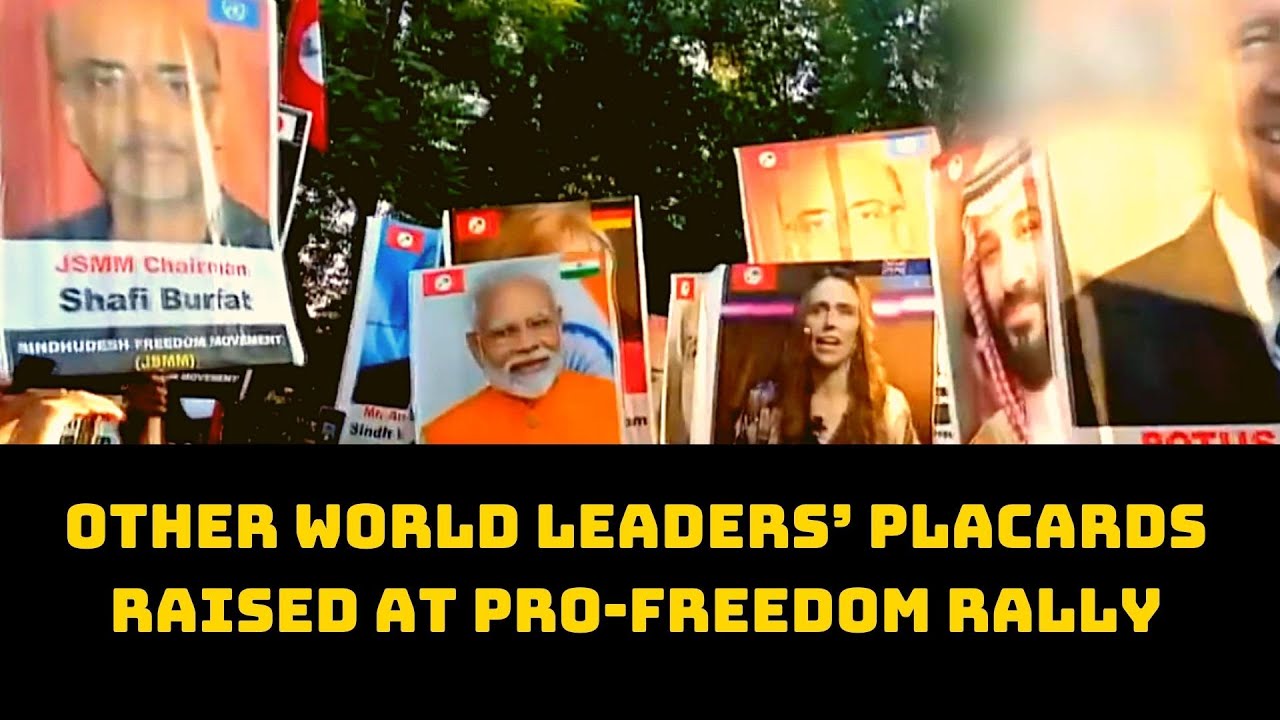 PM Modi, Other World Leaders’ Placards Raised At Pro-Freedom Rally In Pakistan’s Sindh | Catch News