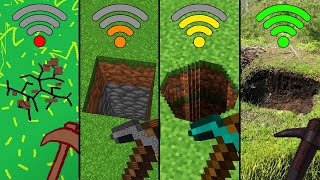 Minecraft physics with different Wi-Fi