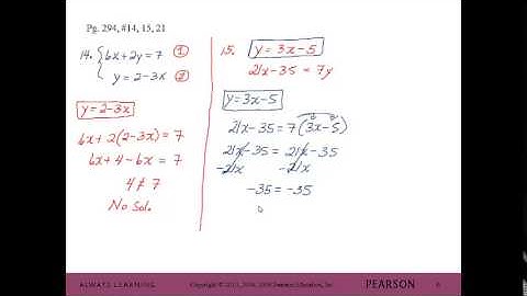 Solving Systems of Linear Equations by the Substitution Method: MAT 102 Chap 4.2 Notes Video