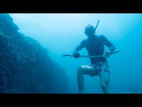 Found Sword Underwater in Mediterranean Sea