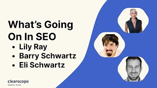 What's Going On In SEO (November 2023) with Lily Ray, Barry Schwartz, Eli Schwartz