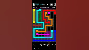 How To Solve Flow Free Tower Pack Level 101 8x11 Board Walk Through Solution Walkthrough