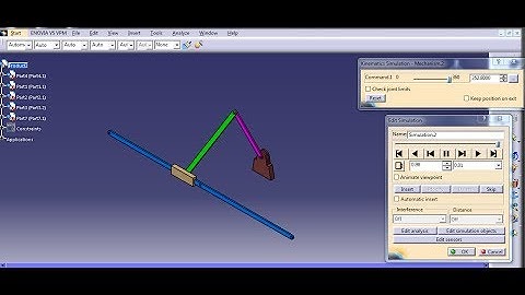 Culit mechanism simulation in Catia V5