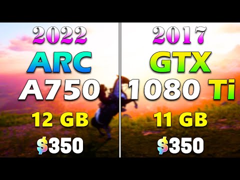 Intel ARC A750 12GB vs GTX 1080 Ti 11GB | PC Gameplay Tested