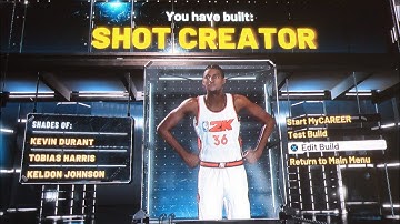 NBA2K22 Kevin Durant Shot Creator Exact Build HOF Shooting & Playmaking Badges 416 Builds