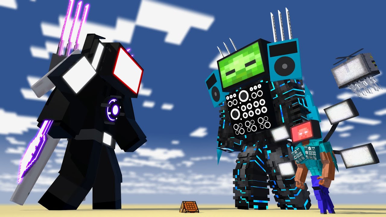 CRAFTING TITAN TVMAN (Nostalgia) - Enwai Minecraft Animation