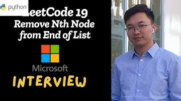 LeetCode 19 Remove Nth Node From End of List Python