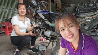 FULL VIDEO: Genius girl repairs and restores motorbikes to help poor farmers.