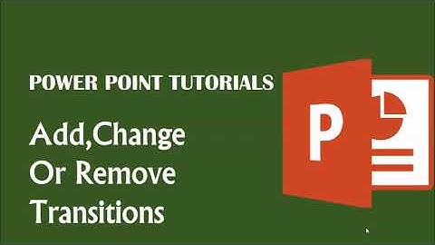 How to add Transition Effect in Powerpoint | Add, Change or Remove Transitions