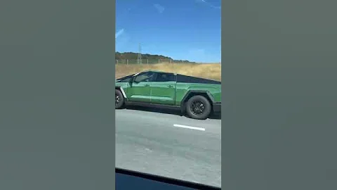 Tesla Cybertruck wrapped as a Toyota Tundra #shorts