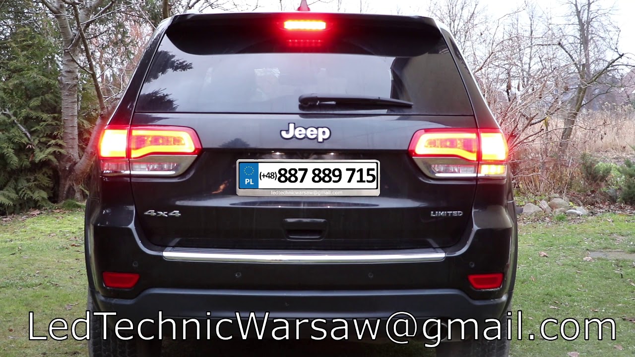 Jeep Grand Cherokee przeróbka świateł USA EU Tail lights