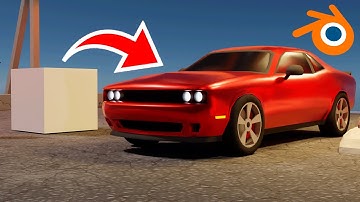 How to Model Low Poly Car - Dodge Challenger in Blender