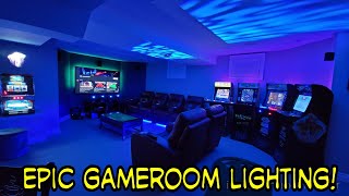 Epic Lighting in Game Room/ Home Theater!  How to setup and use DJ moving head lights! screenshot 2
