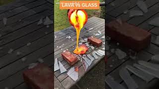 मैंने कांच पर लावा की कोशिश की#shorts