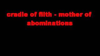 Cradle of Filth - mother of abominations