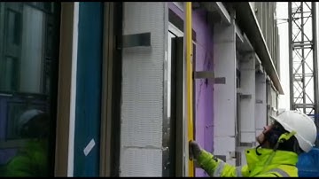 Cladding, rails fixing