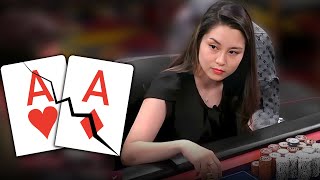 She CRACKS His ACES With a STRAIGHT at Monday Mayhem Cash Game