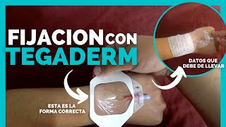 ✅TIPS PARA FIJAR un CATETER VENOSO PERIFERICO con un TEGADERM | PASO A PASO | ENFERMERIA