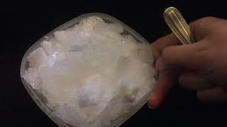ASMR ICE EATING/ REFROZEN FREEZER FROST mix w REFROZEN POWDERY ICE topped w CRUSHED ICE/ HIELO
