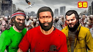 GTA 5  HOMELESS in a ZOMBIE Outbreak! (Michael, Trevor & Franklin)