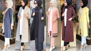تنسيقات ملابس محجبات للمناسبات الرسمية و العمل و الجامعة 2021    Hijab work outfits