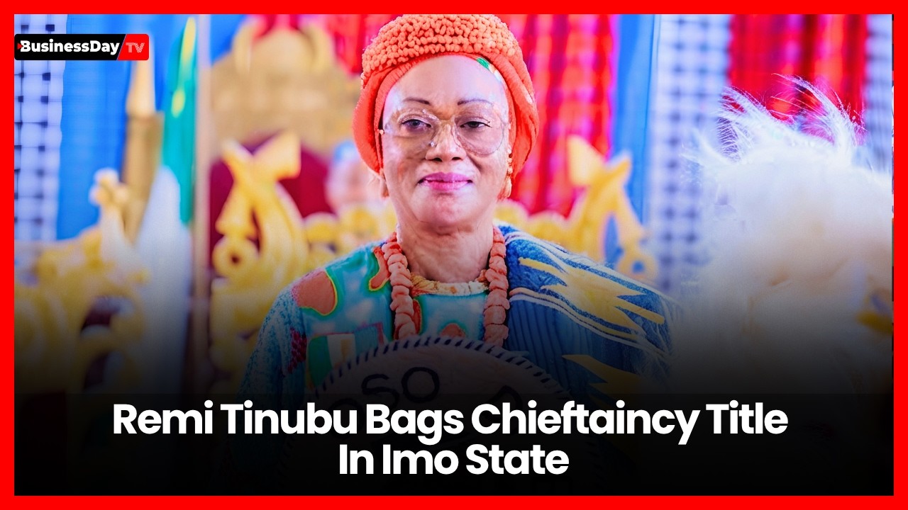 Remi Tinubu Bags Oso Di Eme I Chieftaincy Title In Imo State