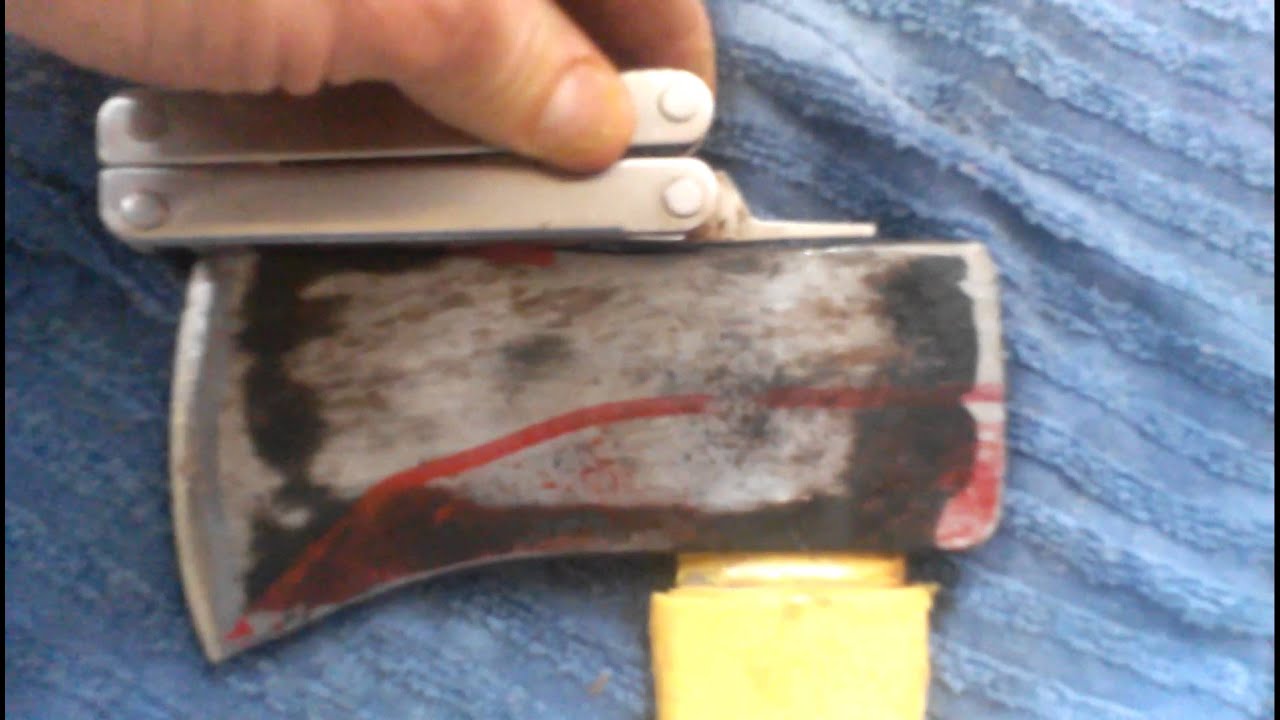 how to make a tomahawk out of a hatchet part 1 youtube