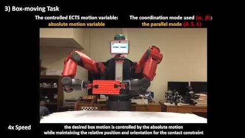 Tele-Operating Dual-Arm Coordinated Motion Tasks on Baxter