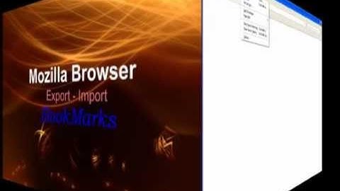 How to Backup BookMarks in Mozilla Browser